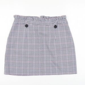 TopShop Women's Plaid / Gingham Mini Skirt